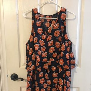 Orange and blue sundress